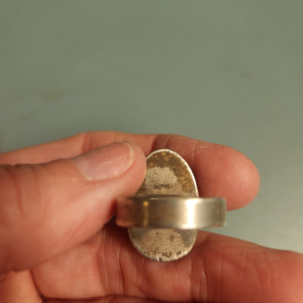 Vintage Henry Steig Modernist Rare Sterling Silver Grid Ring. - Picture 8 of 10